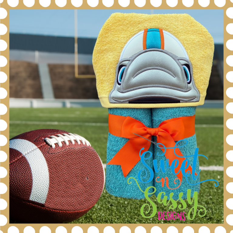 Football Dolphin - Sweet N Sassy Designs