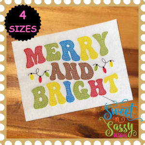 Merry and Bright Motif Fill